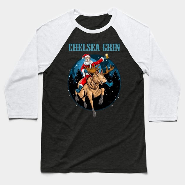 CHELSEA GRIN BAND XMAS Baseball T-Shirt by a.rialrizal